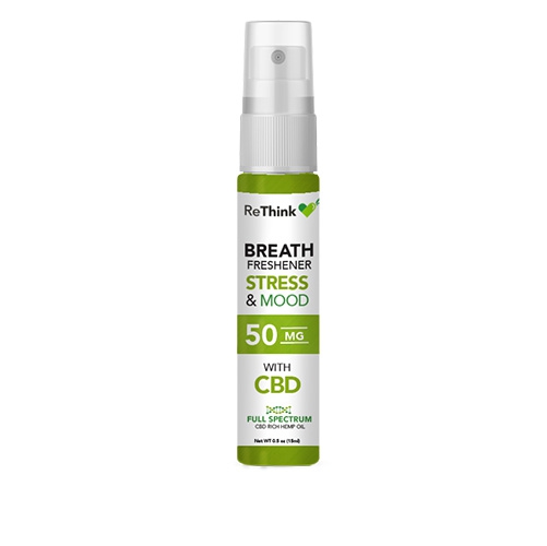 ReThink Hemp / CBD Stress & Mood Breath Spray 50mg | SKU: 74100