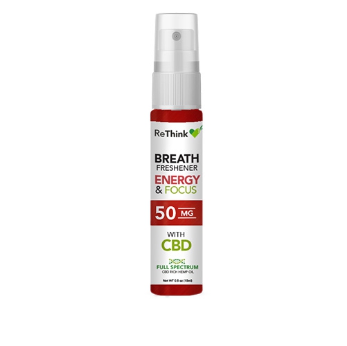 ReThink Hemp / CBD Energy & Focus Breath Spray 50mg | SKU: 74102