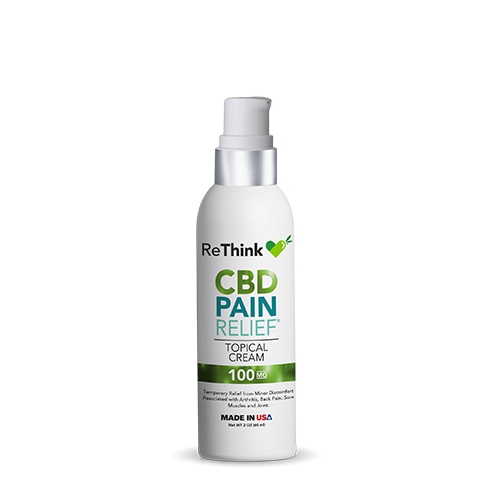 ReThink Hemp / CBD Pain Cream Pump 100mg / 2.2oz  | SKU: 74310