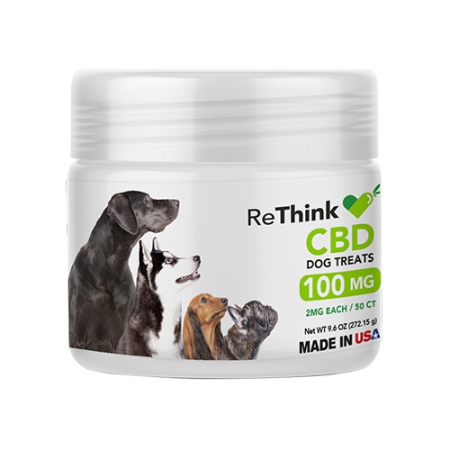 ReThink Hemp / CBD Dog Treats 100mg / 50ct | SKU: 74401