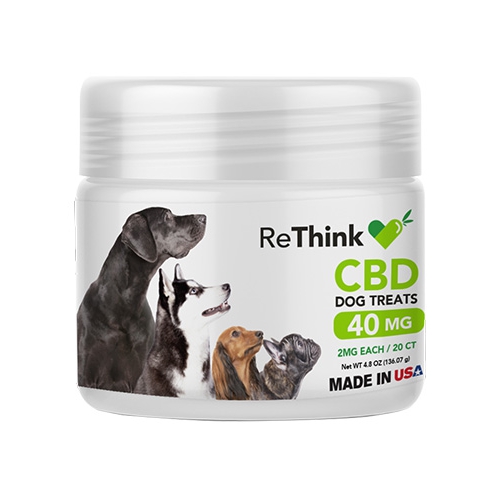 ReThink Hemp / CBD Dog Treats 40mg / 20ct | SKU: 74402