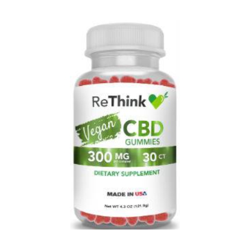 ReThink Hemp / CBD Vegan Gummy Drops 300mg  / 30 ct Bottle | SKU: 73901